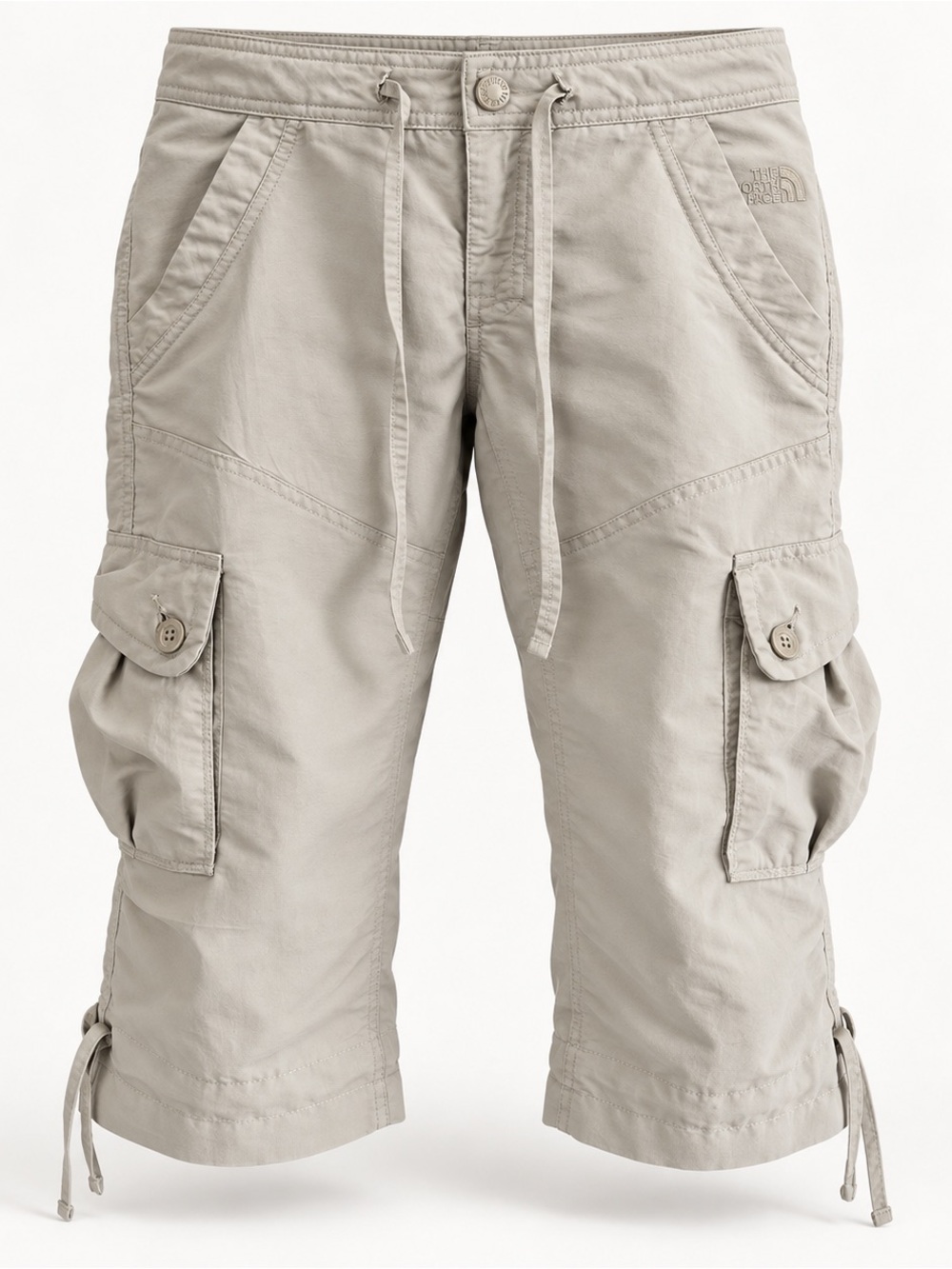 The North Face Y2K Explorer Cargo Capri Pants Stone Beige Size 4